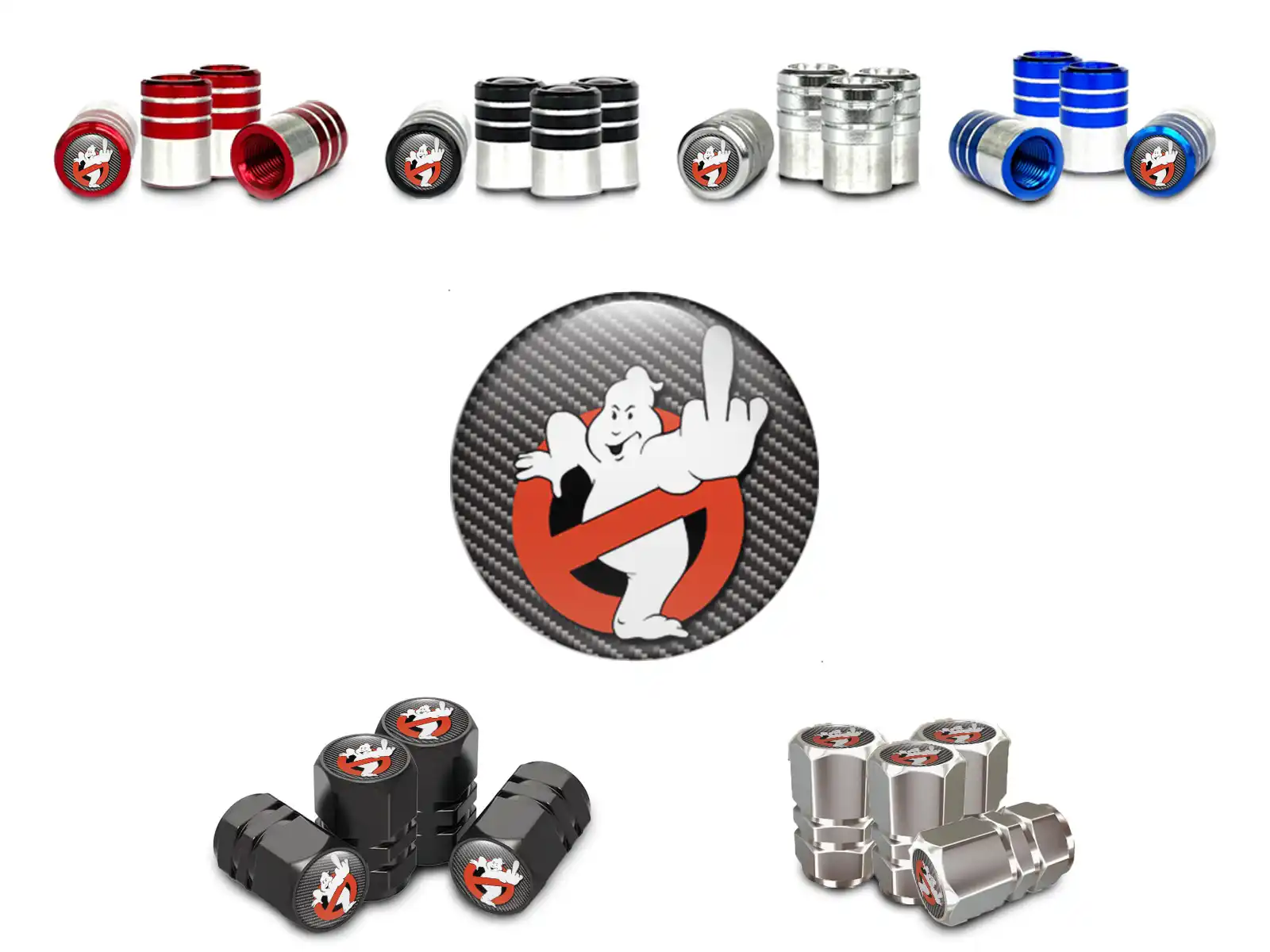 Rims Valve Caps Truck Universal Design Style